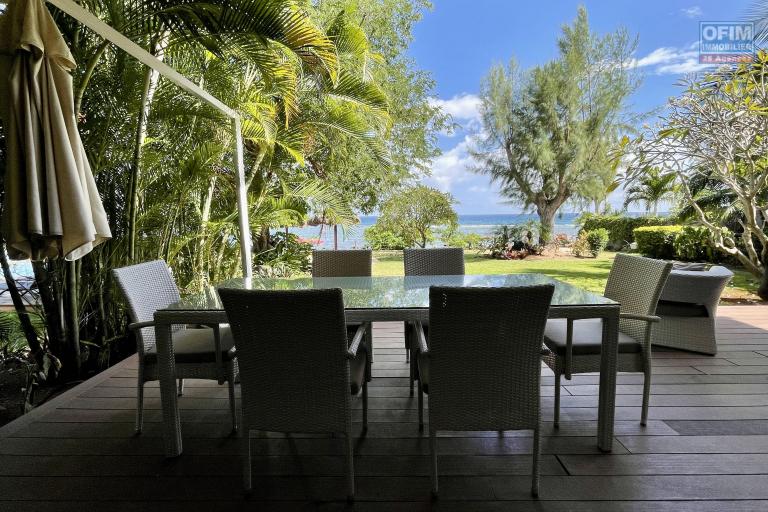 Tamarin for sale stunning 4 bedroom apartment one of the few properties on the beach.