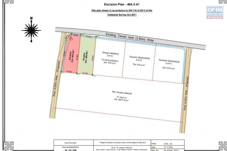 For sale two lots of land in the booming northern region of the island in Mont Mascal.