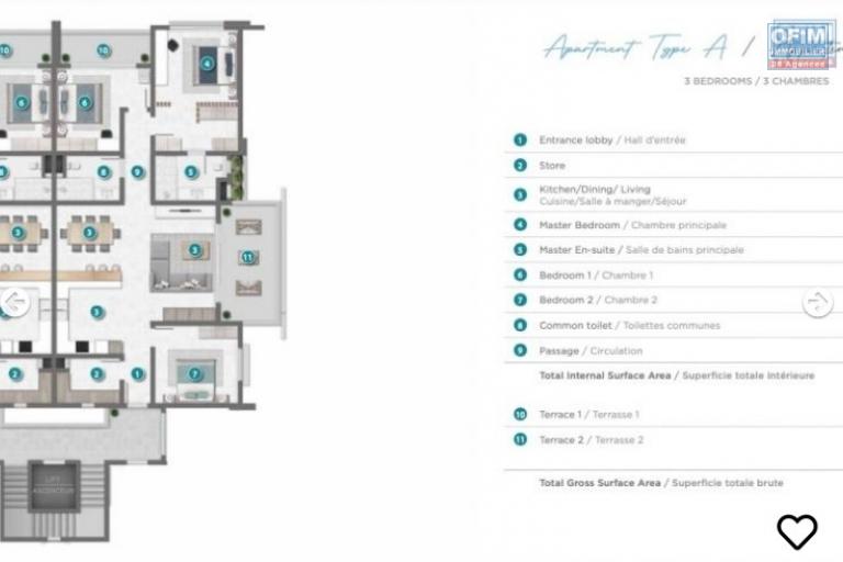 A program of 35 apartments with swimming pool accessible for purchase to foreigners in Grand Baie/Pereybère near the costal road and the sea is planned.