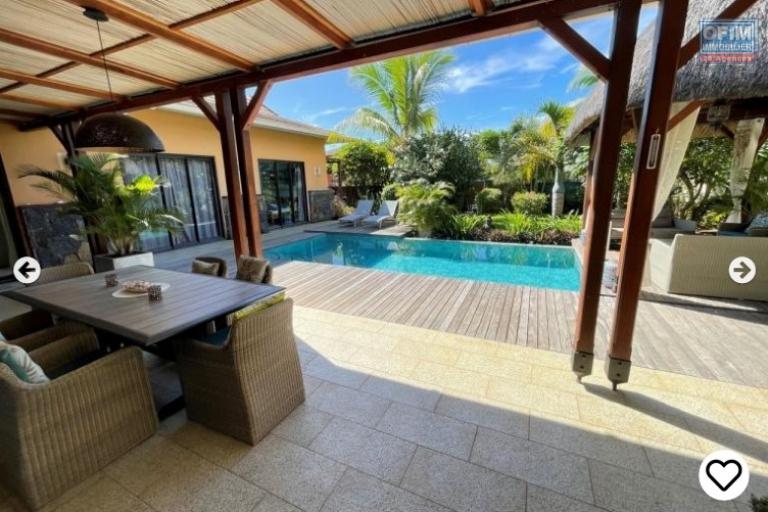 For sale magnificent 3 bedroom villa with private swimming pool in a wonderful secure domain in Cap Malheurex, accessible to purchase in Mauritius and to foreigners.