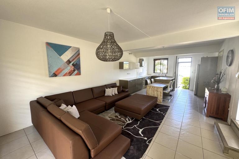 Flic en Flac for rent a stylish 3 bedroom triplex with communal pool and secure parking