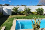 For sale a new three-bedroom villa with swimming pool and garden with trees not far from Intermart in Calodyne.