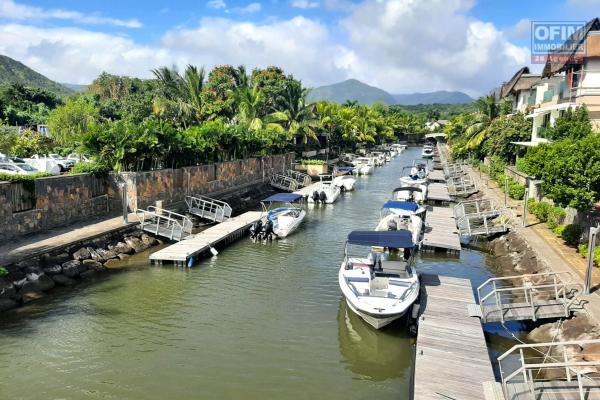 Black River for sale superb 2 bedroom apartment with a mooring place accessible to foreigners located at the only marina in Mauritius.